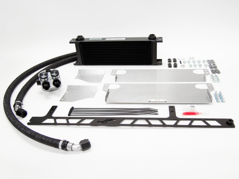 Jackson Racing air-to-air oil cooler mounted on the GR86